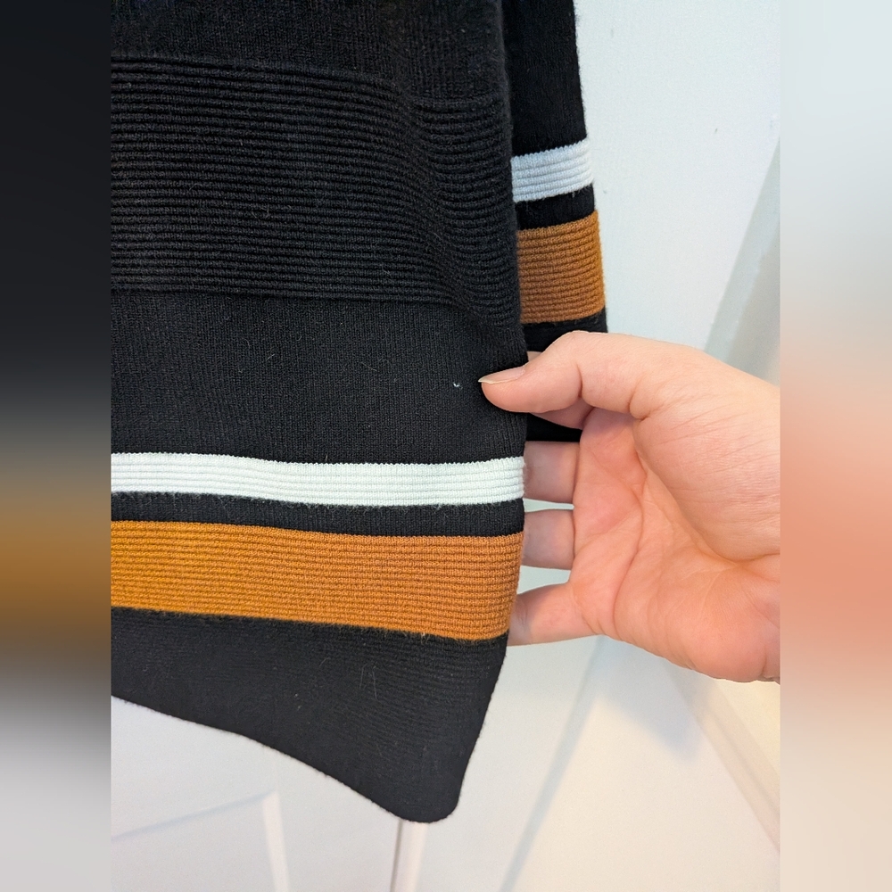 Hobbs London Black Mock Neck Sweater - Size L - Picture 3 of 12